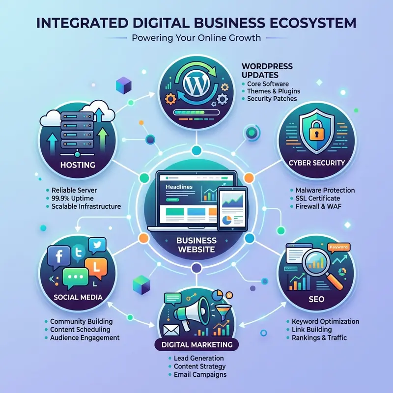 Complete Website Care, Managed WordPress Hosting and Business Growth Services