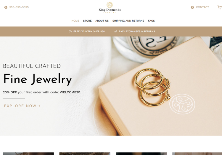 Free Website Builder and Domain, Web Hosting ,  Secure Web Hosting Services with 24/7 Support - New Now Hosting  - Fine Jewelry